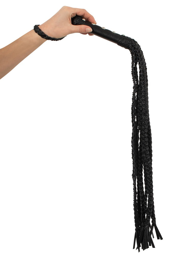 Leather Flogger Cat O'Nine Zado - Fusta de 9 Colas en Cuero Genuino
