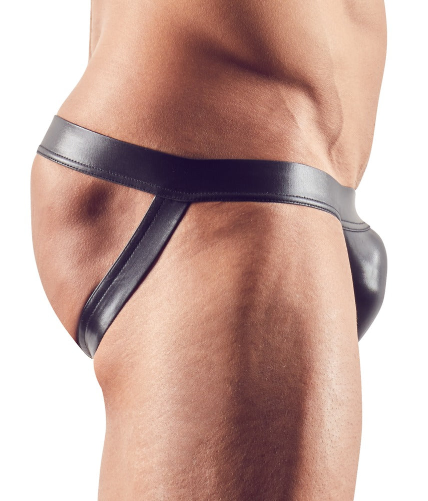 Men's Jock 2XL Svenjoyment - Slip Elástico en Negro Brillante