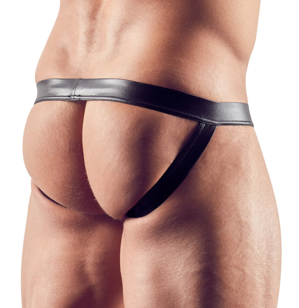 Men's Jock 2XL Svenjoyment - Slip Elástico en Negro Brillante