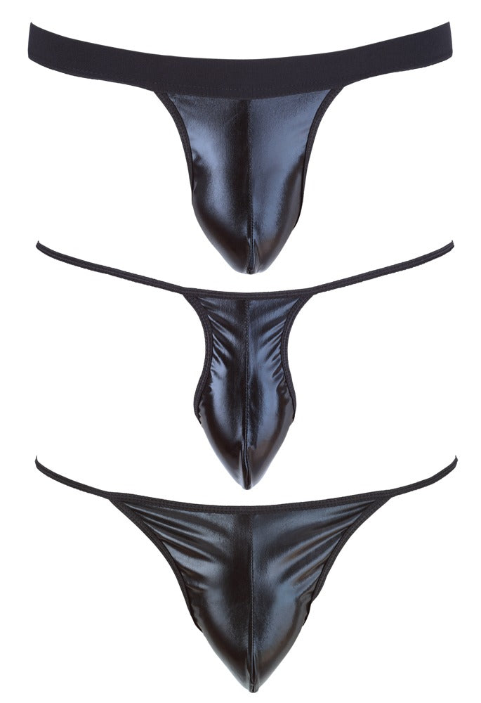Pack 3 Strings Svenjoyment Wetlook Negro S-L