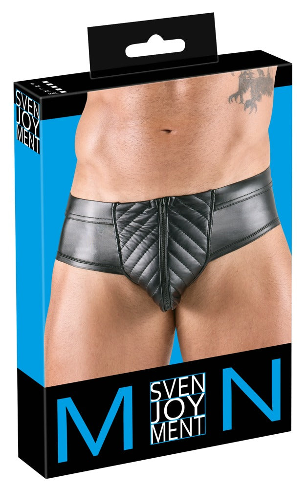 Slip Abierto Svenjoyment - Diseño Sofisticado en Negro Mate