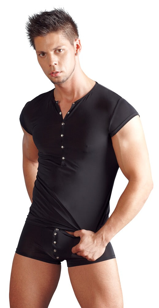 Pantalones Cortos Hombre S Svenjoyment - Diseño Elástico Negro