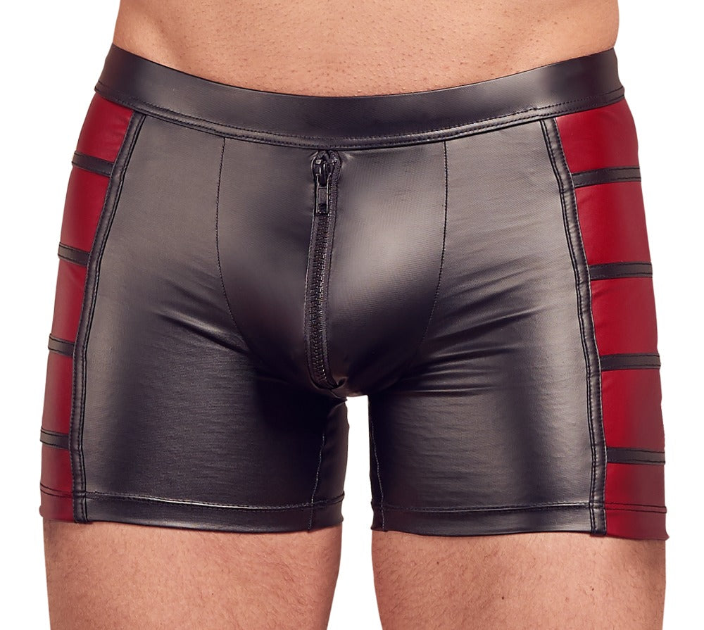 Pantalones NEK negros y rojos talla XL - Diseño moderno con cremallera