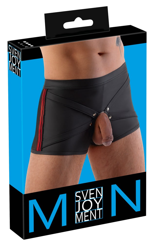 Boxer Svenjoyment M con Anillo Intercambiable Negro y Rojo