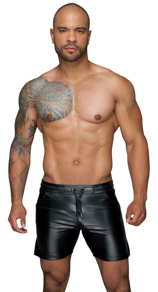 Noir Men's Shorts M - Pantalones Cortos Elásticos Negro