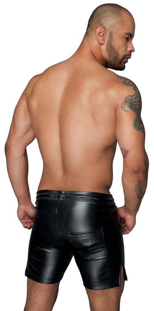 Noir Men's Shorts M - Pantalones Cortos Elásticos Negro