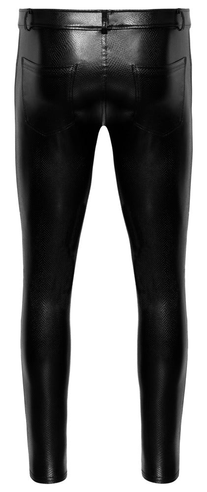 Noir M.Trousers 2XL - Pantalón Piel de Serpiente Elástico