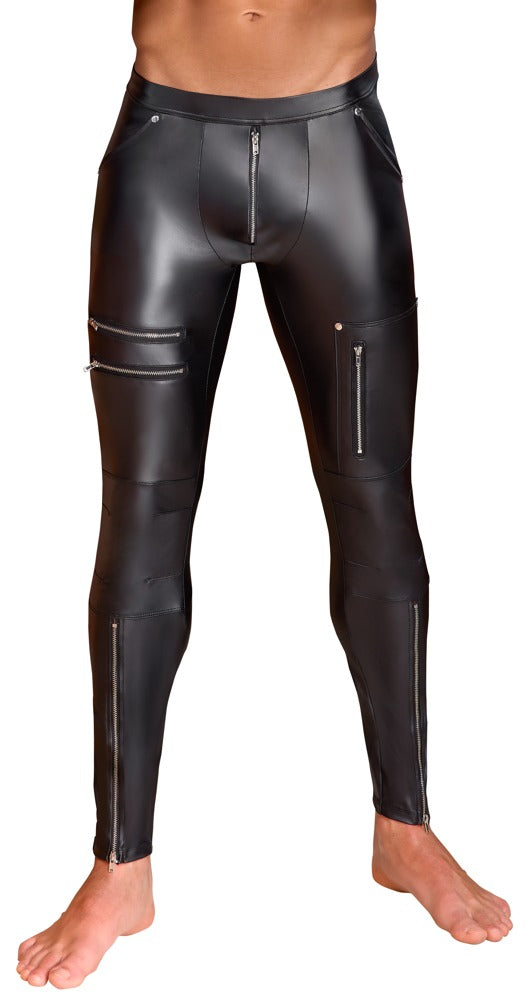Pantalón Slim Fit NEK Talla L Negro con Detalles de Tachuelas