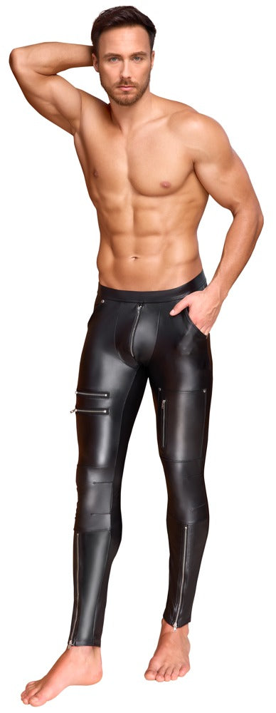 Pantalón Slim Fit NEK Talla L Negro con Detalles de Tachuelas