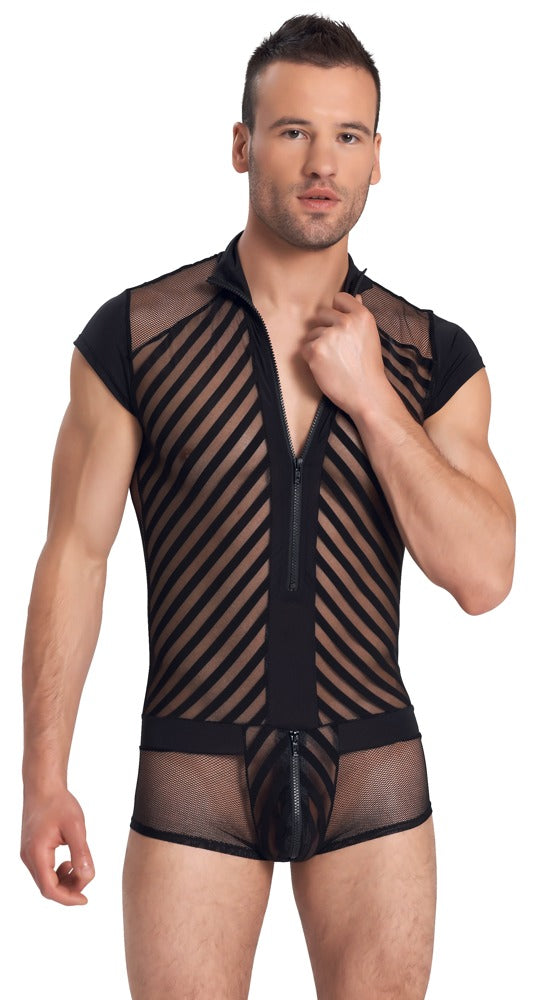 Men's Playsuit M Svenjoyment - Body Sofisticado con Mangas Cortas