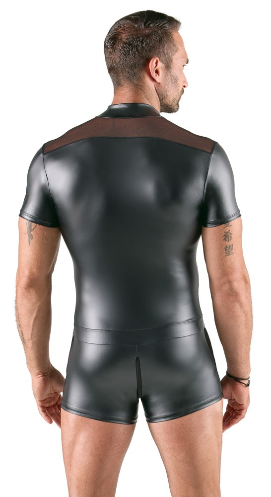 Men's Playsuit 2XL Negro Svenjoyment - Mono Ceñido con Cremallera