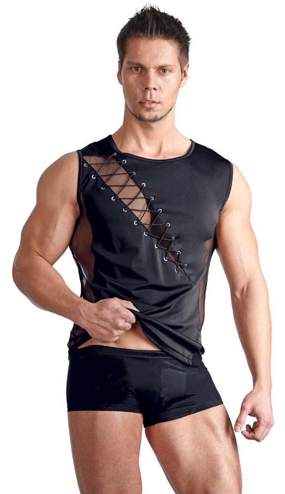Camiseta Svenjoyment Men's XL - Diseño Moderno con Detalles en Rejilla