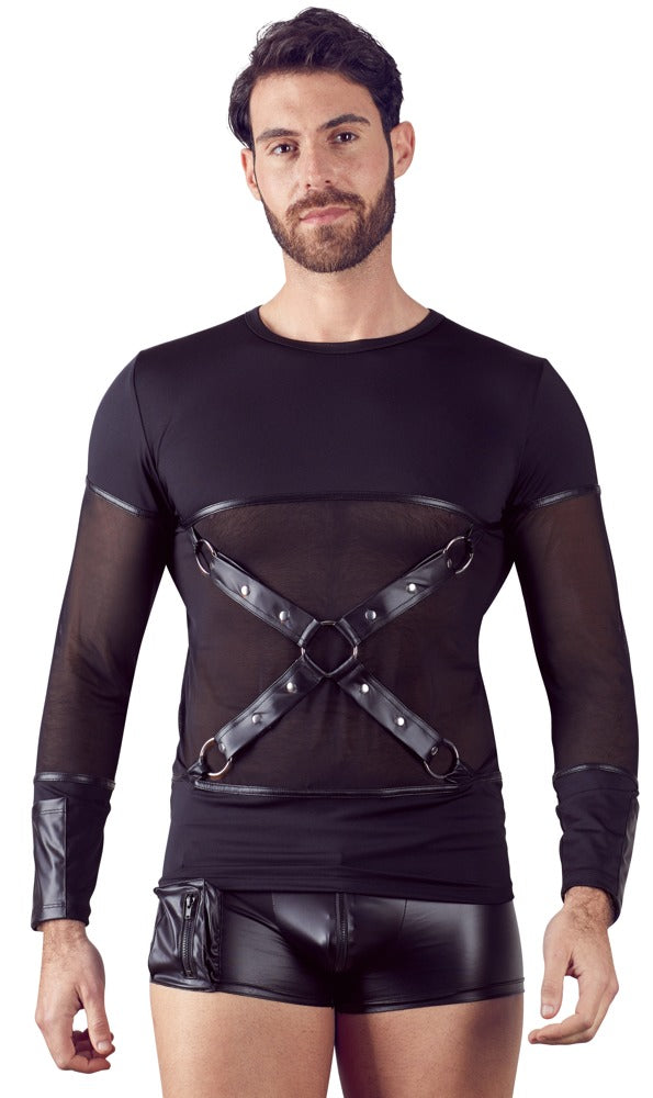 Camiseta Manga Larga con Arnés de Pecho Desmontable - Nek