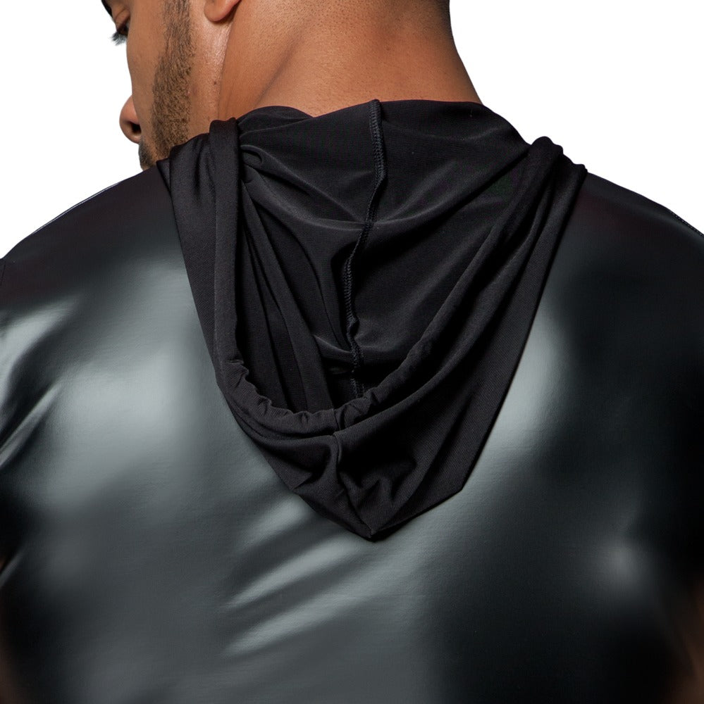 Noir Hoodie L - Sudadera con Capucha Elástica Negro