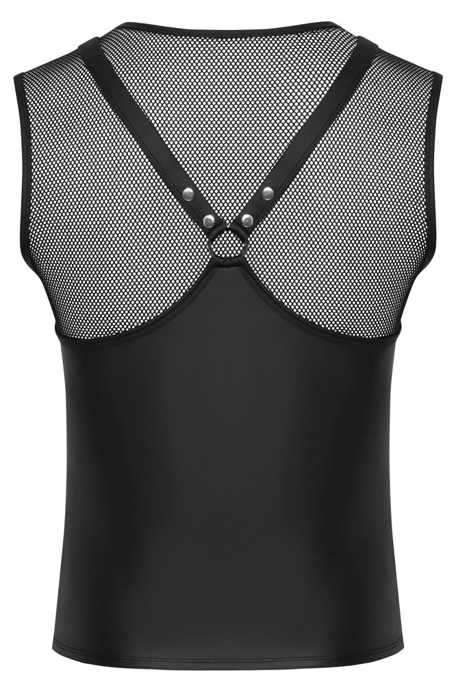 Camiseta sin mangas Svenjoyment XL - Estilo arnés con tachuelas