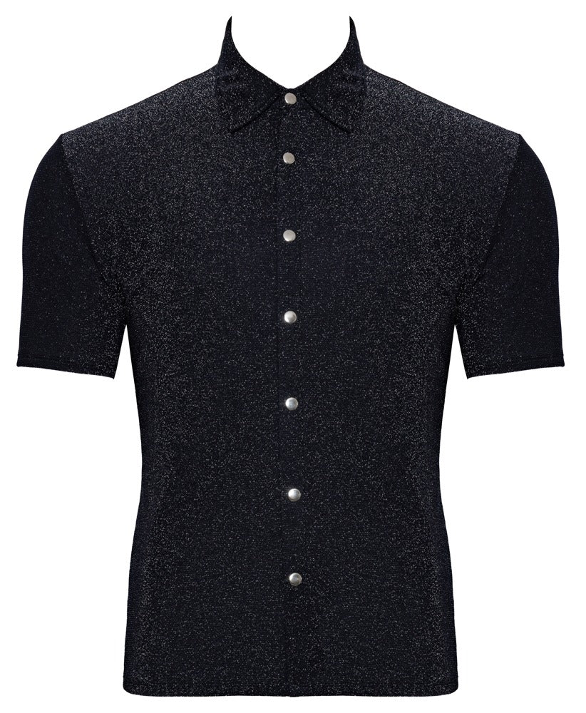 Camisa Plateada Svenjoyment Manga Corta Talla L