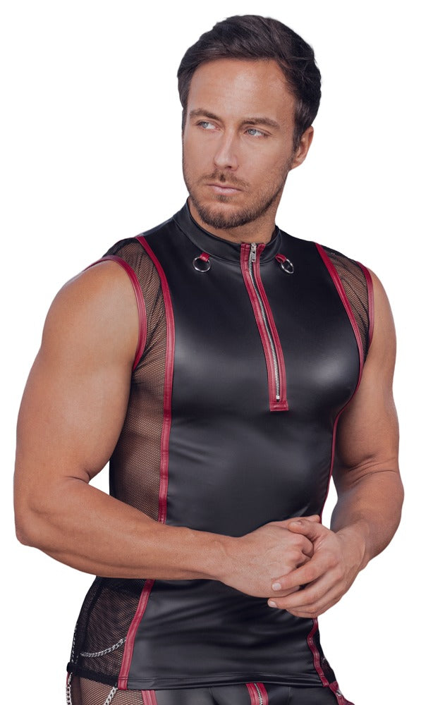 Camiseta sin mangas NEK 2XL - Corte ajustado con detalles plateados