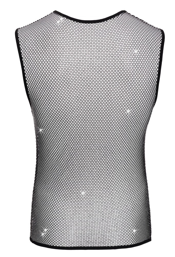 Camisa de Malla Negra con Strass Svenjoyment XL