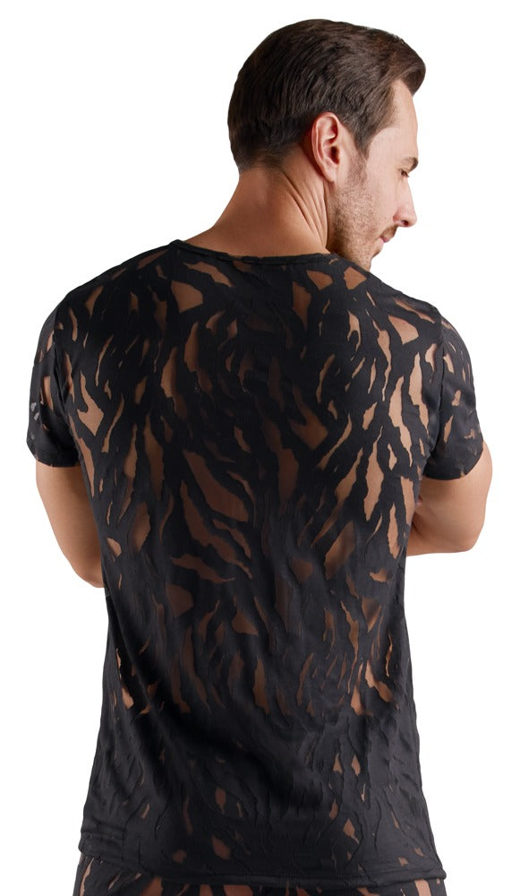 Camiseta Svenjoyment M. Shirt XL Negra Efecto Quemado