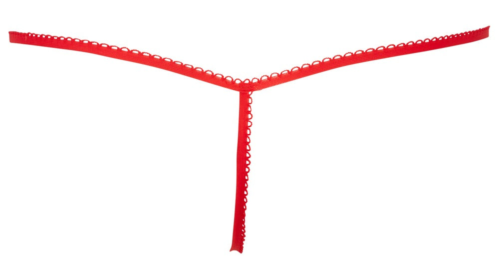 Men's String Svenjoyment - Cordón Rojo Terciopelo