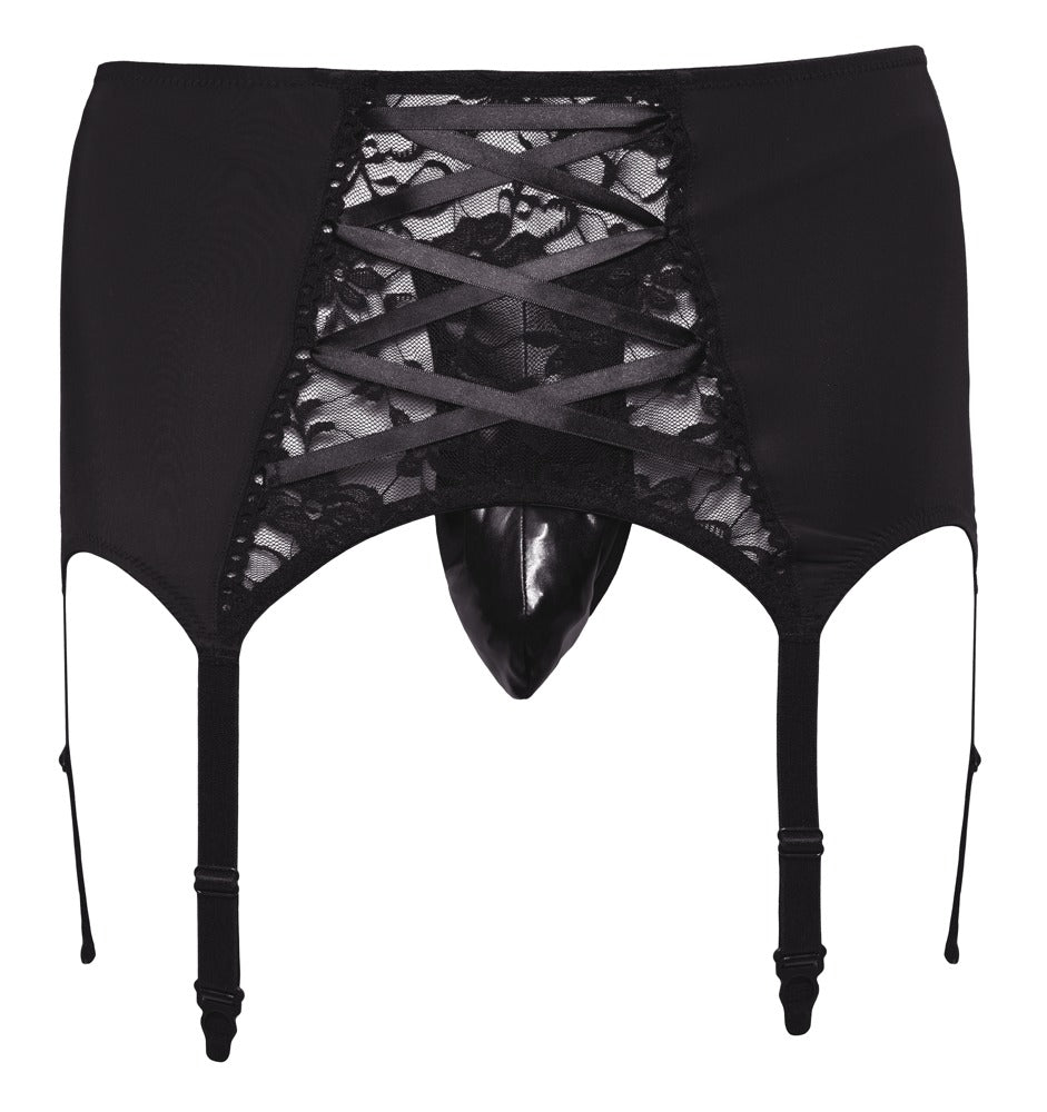 Men's Suspender Belt M Svenjoyment - Liguero Ajustable en Microfibra