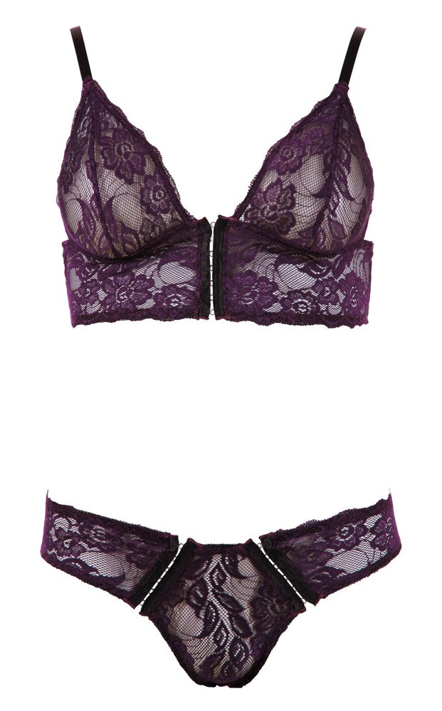 Bra Set S Cottelli Lingerie - Conjunto Sujetador y Braguita Encaje Floral