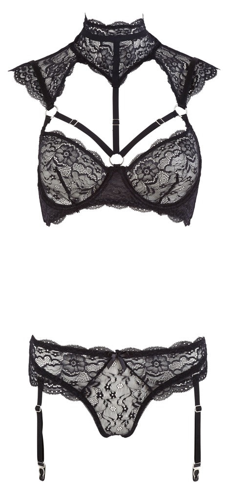 Bra Set Lace 80C/M Cottelli Lingerie - Sujetador y Correa de Encaje