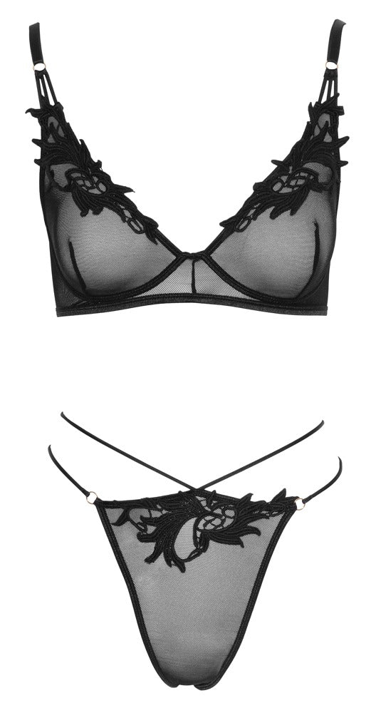 Bra and Rio L - Conjunto Seductor Cottelli Lingerie