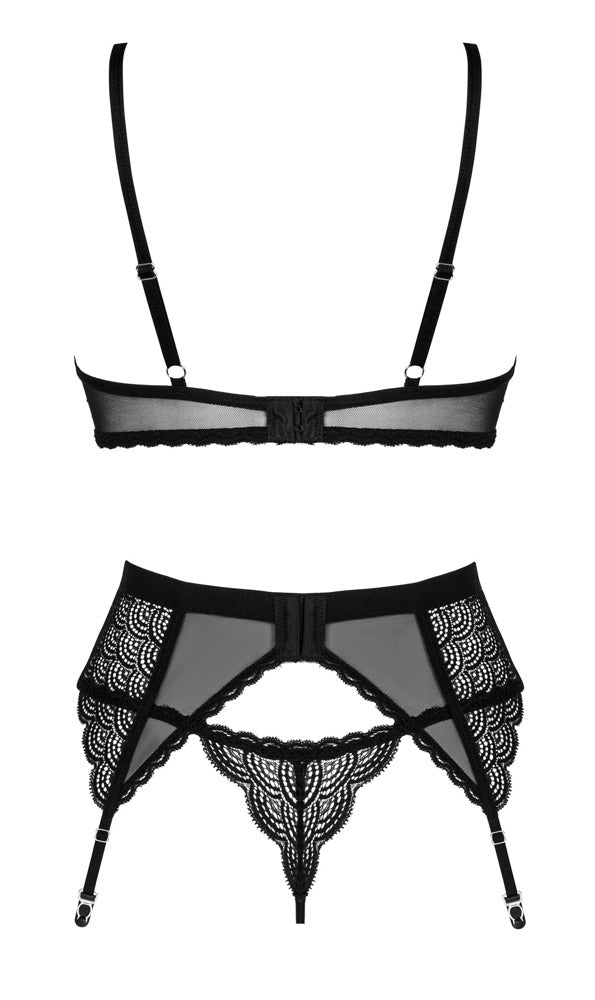 Set Chemeris XS/S - Sujetador, Liguero y Tanga Obsessive