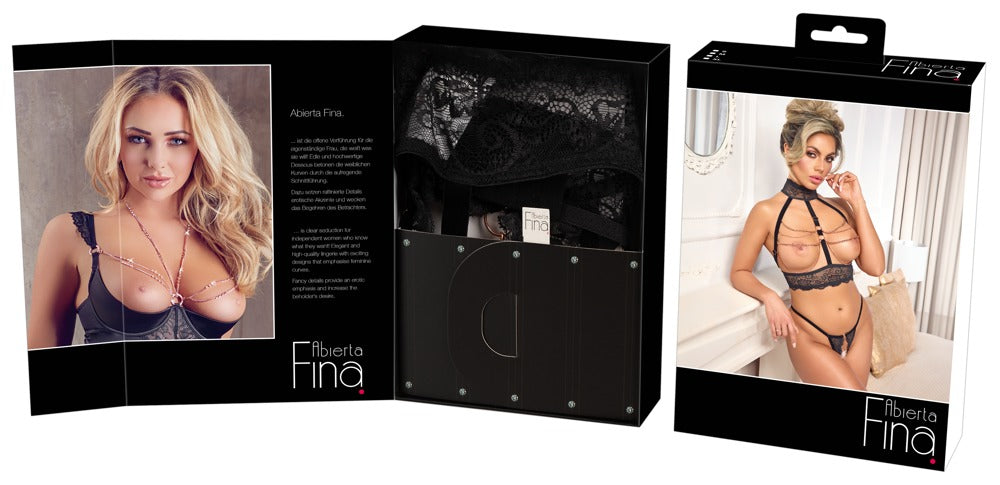 Chain Set Open S - Conjunto Abierta Fina con Cadenas Doradas