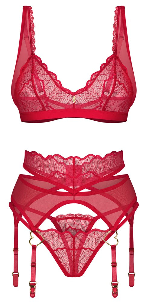 OBS Bra Set L/XL - Conjunto de Lencería Sensual Obsessive