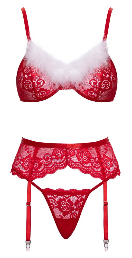 Conjunto Liguero Navideño X-Mas Bra Set L/XL Cottelli Lingerie