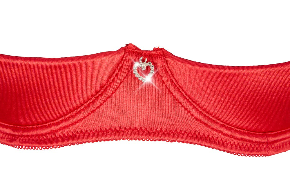 Shelf Bra Set Rojo 80C/M - Cottelli Lingerie