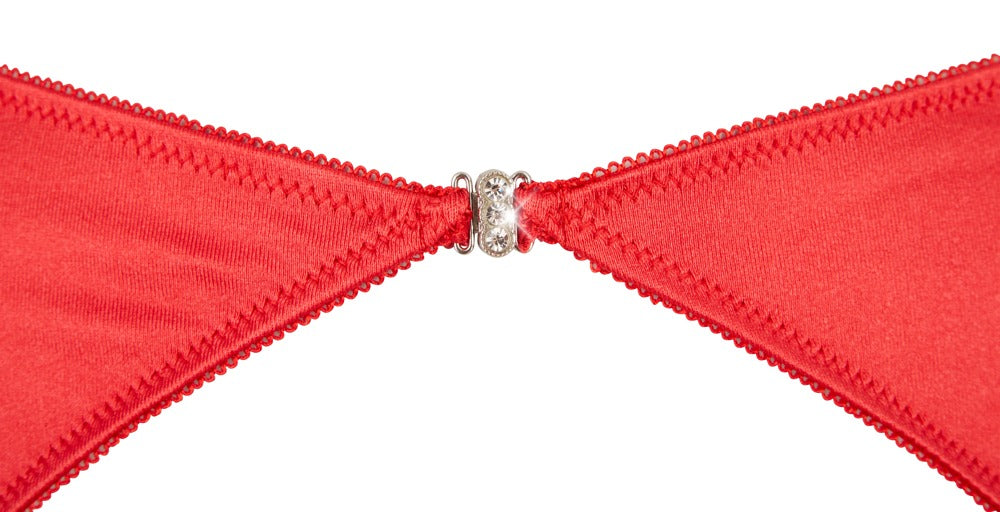 Shelf Bra Set Rojo 80C/M - Cottelli Lingerie