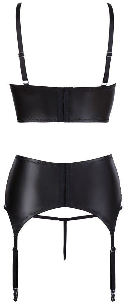 Shelf Bra Suspender Set 80B/M - Abierta Fina