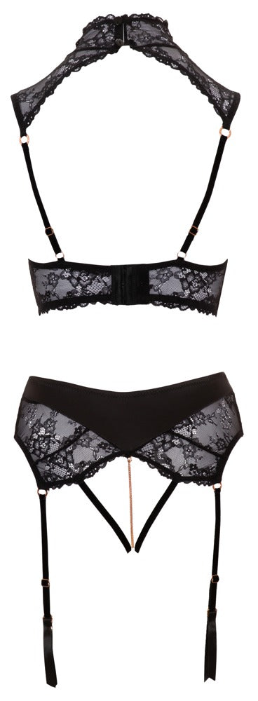 Shelf Bra Set 85C/XL Abierta Fina - Sujetador y Tanga