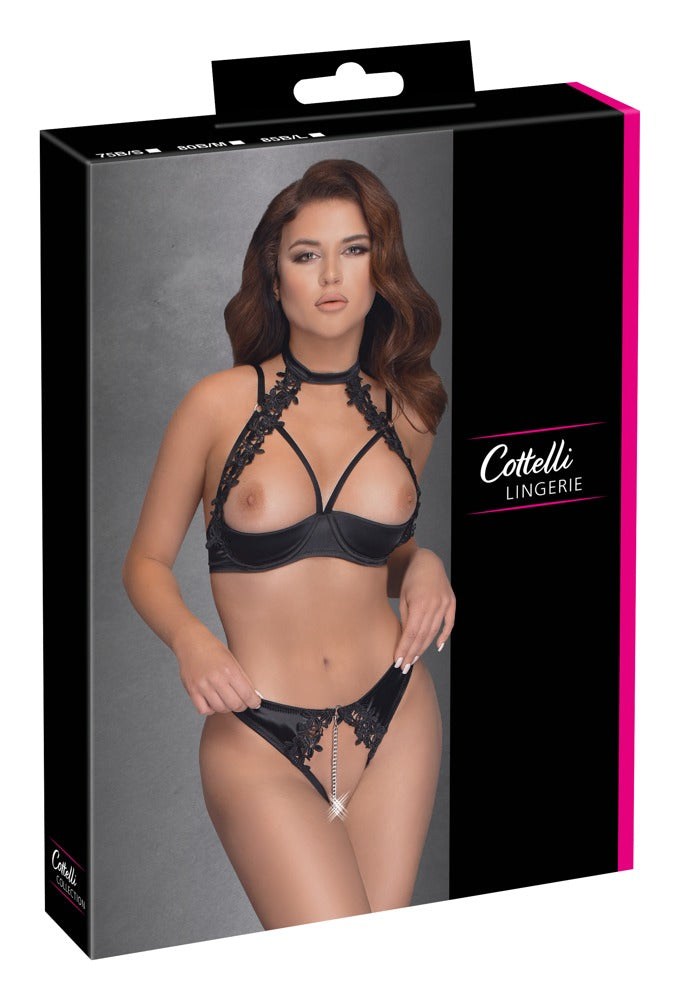 Shelf Bra Embroidery 85B/L - Conjunto Sujetador y Tanga Bordado