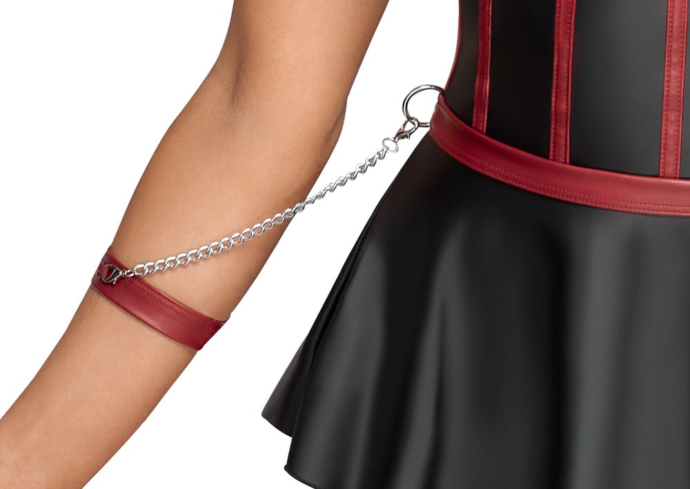 Cottelli BONDAGE Lift Bra Set 85C/XL - Conjunto Bondage con Sujetador Longline