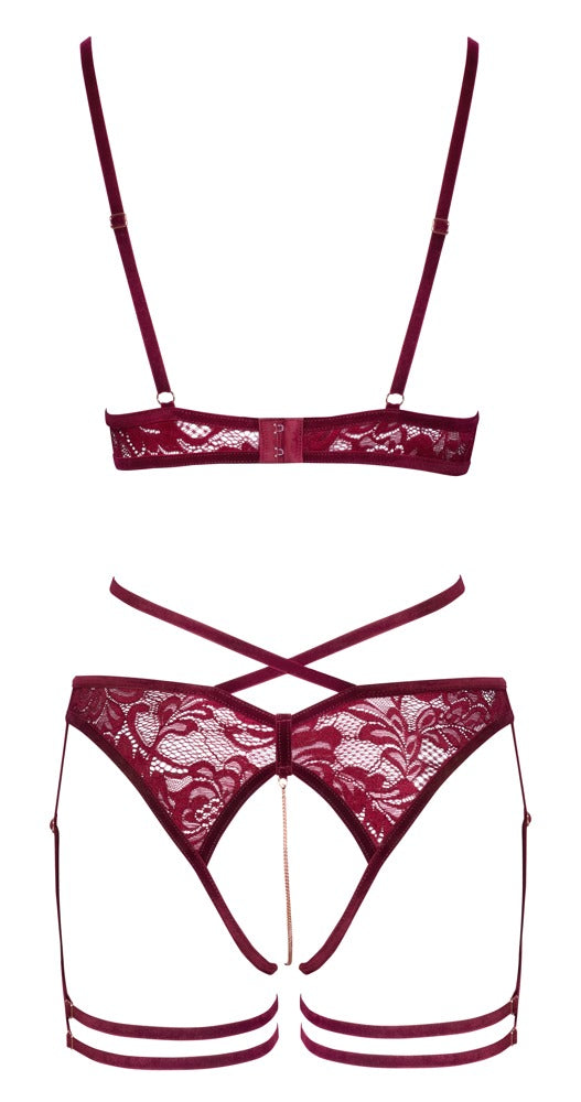 Suspender Set Red XL - Abierta Fina
