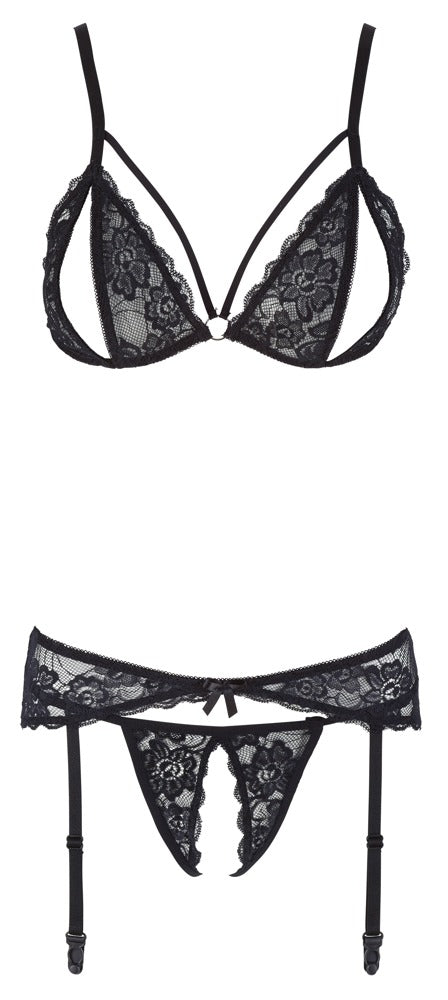 Lace Suspender Set L - Conjunto de Liguero Cottelli Lingerie
