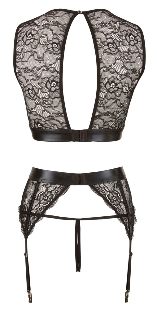 Top Set Bondage M Cottelli - Conjunto 3 Piezas con Esposas