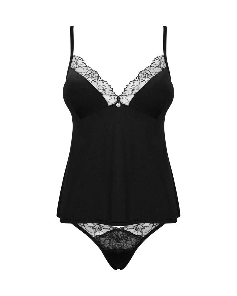 Obsessive Top+Pants XL/2XL - Conjunto de Lencería Delicada