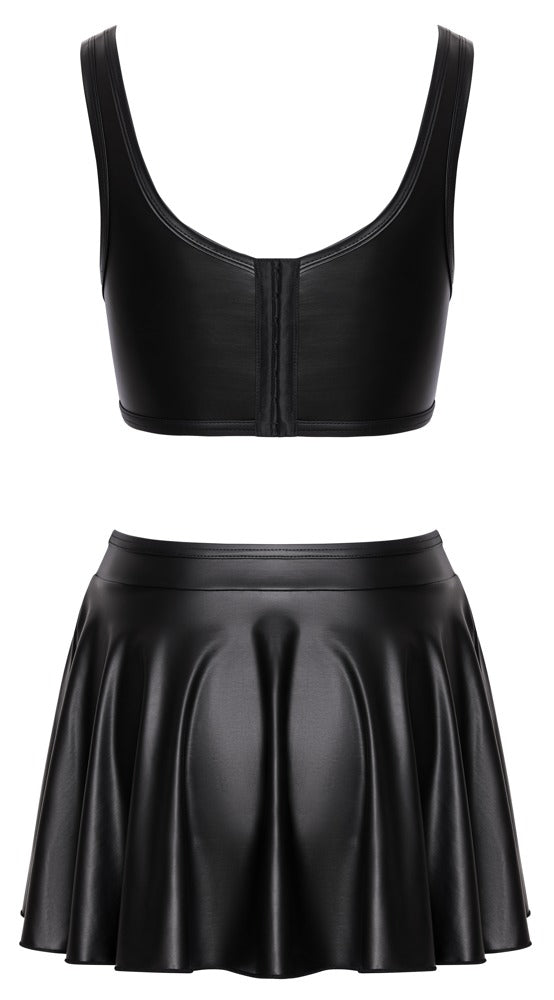 Conjunto Top Corsé y Minifalda Cottelli PARTY Talla L Negro