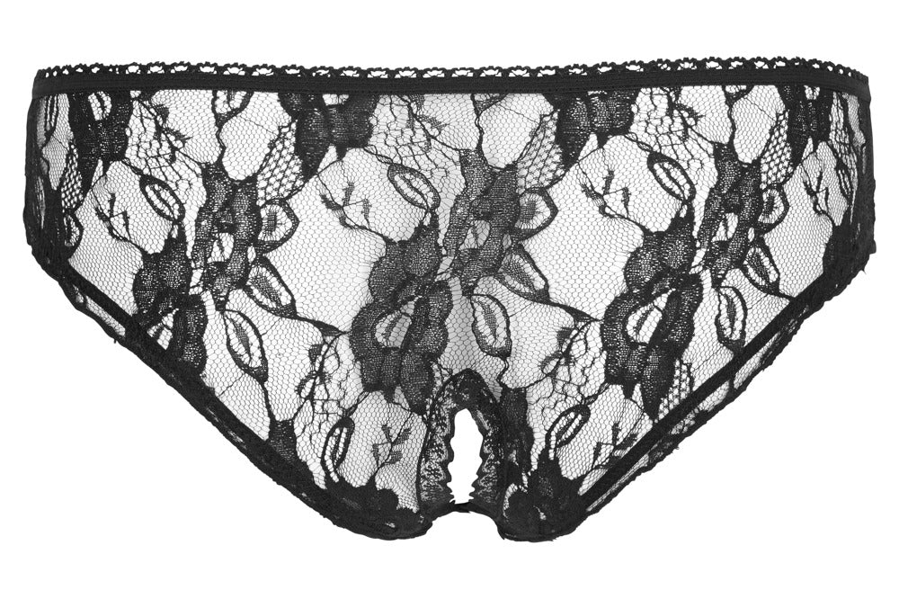 Braguitas Crotchless Cottelli Lingerie Negro Talla M