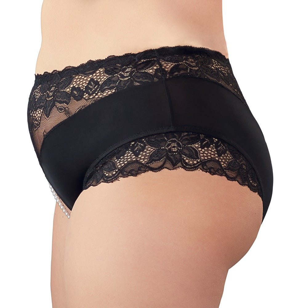 Pearl Briefs Black 4XL - Bragas Cottelli Curves Talla Grande