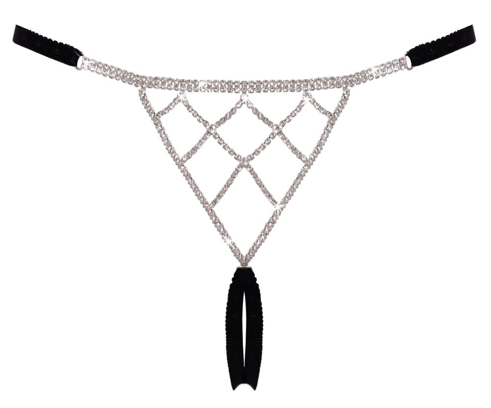 String Rhinestones Cottelli Lingerie - Tanga Glamour con Cristales
