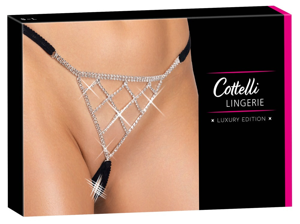 String Rhinestones Cottelli Lingerie - Tanga Glamour con Cristales