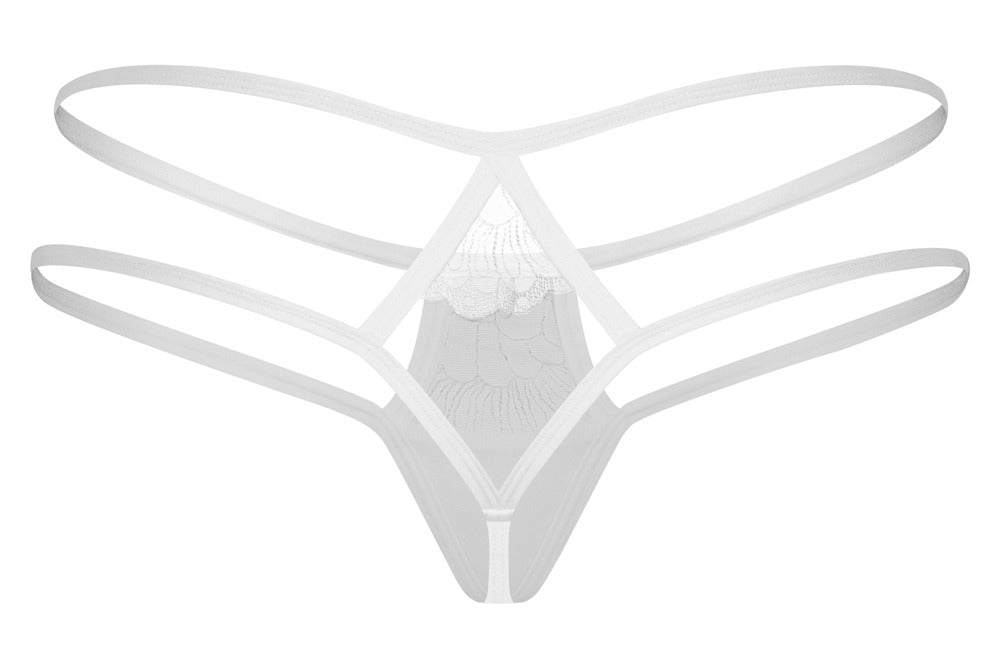 Tanga Obsessive OBS Thong Encaje Bordado Blanco 2XL/3XL