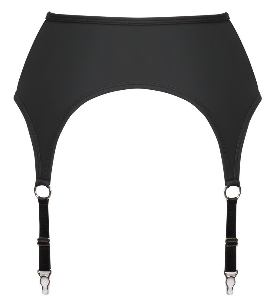 Suspender Belt Matte S Cottelli Lingerie - Liguero Negro con Cremallera