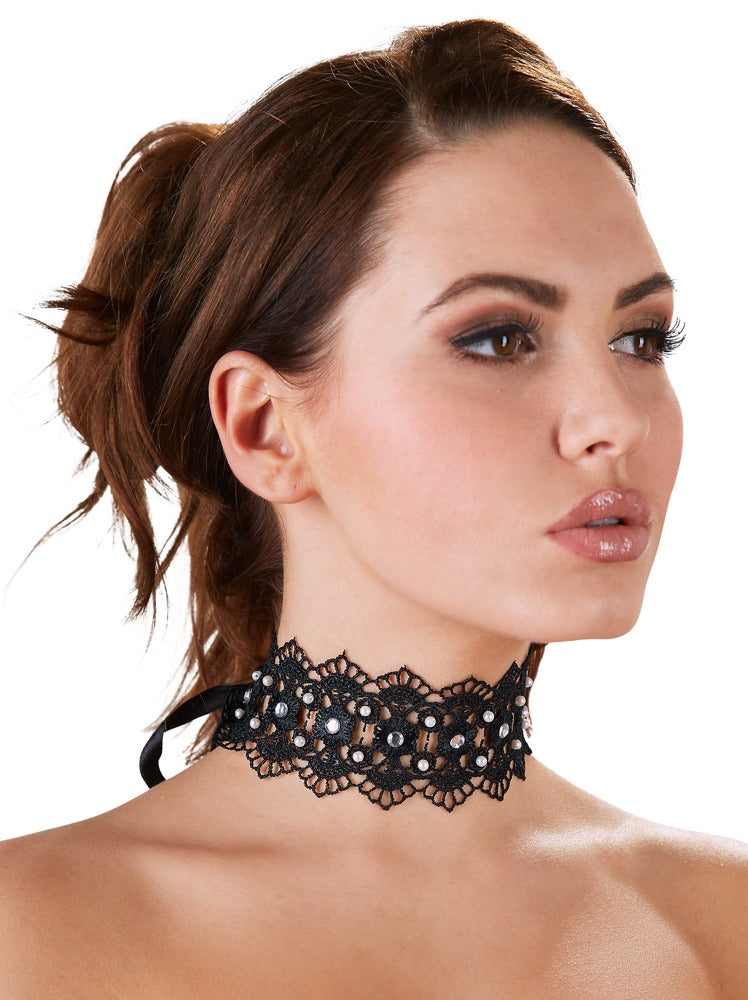 Choker Bordado con Strass Cottelli Accessoires